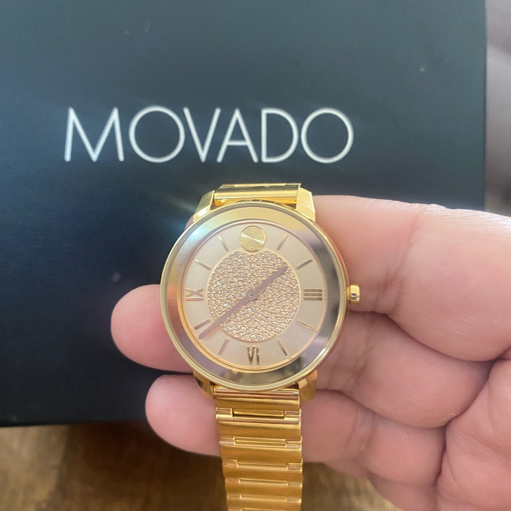 MOVADO Bold Evolution Crystal Watch like New